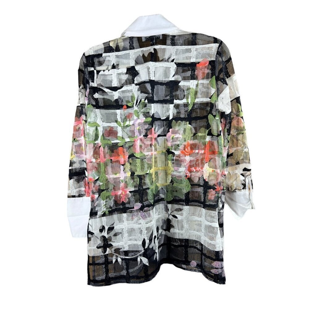 Mishca Women's Floral See Thru Top - Picture 2 of 7
